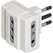 Bticino s3603de stekkeradapter voor stopcontact wit