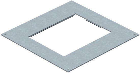 OBO Bettermann Montagedeksel 250-2/3 voor GES6 282x282x4 staal bandverzinkt, 7400463