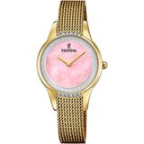 Festina F20495/2 Dames Polshorloge Goudkleurig Staal Analoog Quartz