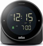 Braun BC24B-DCF - Wekker - Digitaal - Halfrond - Alarm - Snooze - 12/24H - Radiogestuurde tijdsaanduiding - Achtergrondverlichting - Zwart