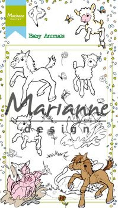 Marianne Design Clear Stamps Hetty's Baby animals