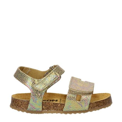 Nelson Kids suède sandalen goud
