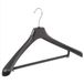 De Kledinghanger Gigant - Cintre - Cintre - Cintre - Adultes - LX50 - 10 Pièces - Plastique - Noir - Modèle Courbé - Élargissement d'Épaule 4,2 cm - Barre à Pantalon - 50 cm - Cintre - Cintre - LX-Série (LX50/B_00/10)