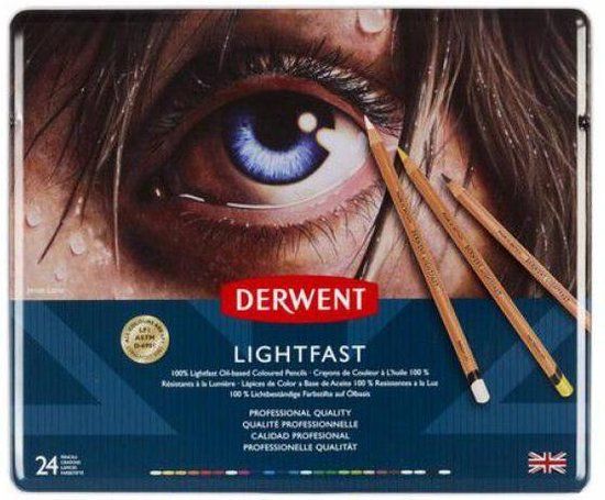 Derwent Lightfast Kleurpotloden - 24 Kleuren - Set