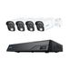Reolink Système de caméra de sécurité 4K UHD - PoE - NVR 8 canaux avec enregistrement 24h/24 et 7j/7 - Détection intelligente - Audio bidirectionnel - NVS8-8MB4