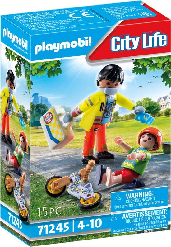 PLAYMOBIL City Life Verpleegkundige met patiënt - 71245 | Speelgoedset