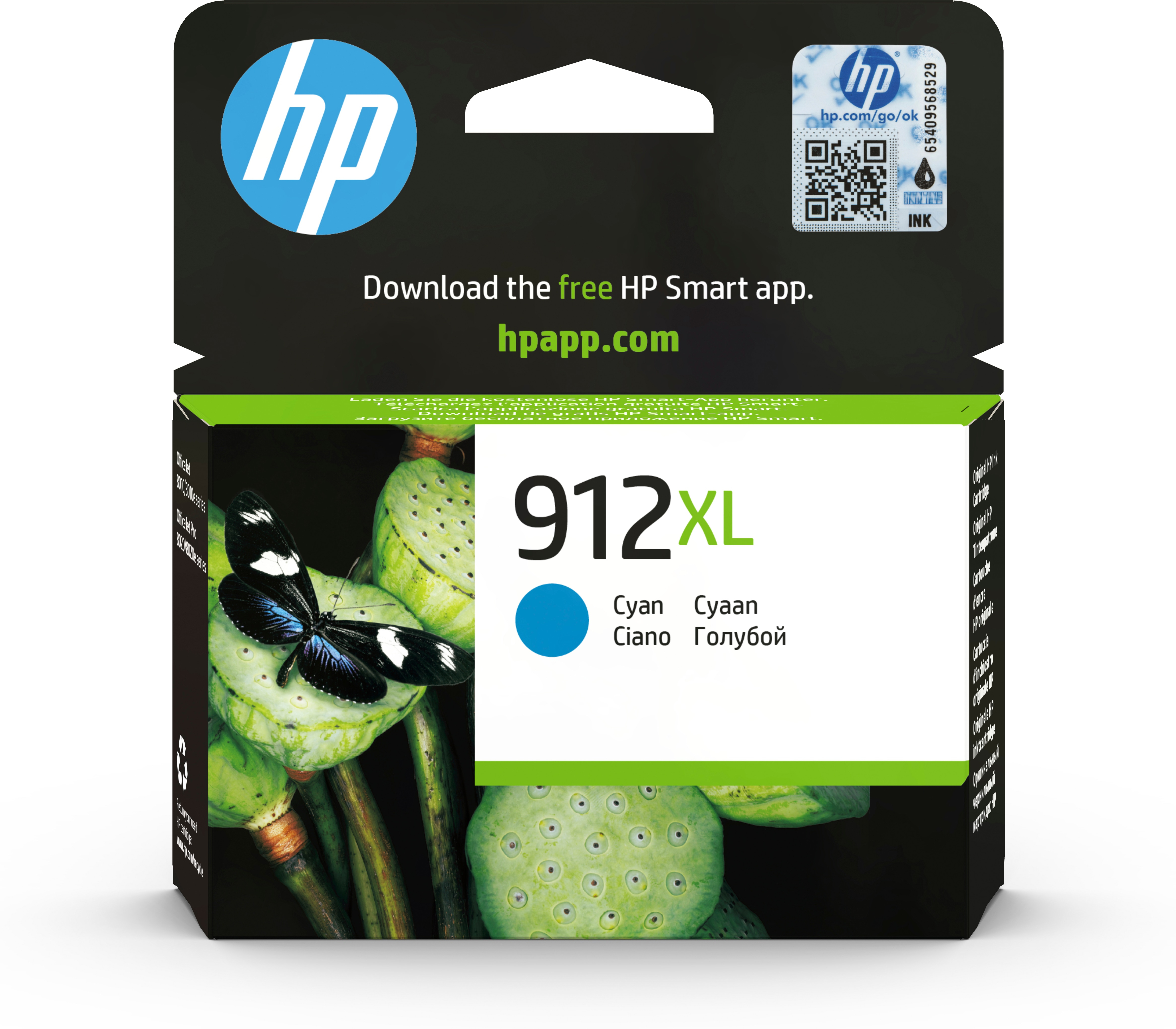 HP   912XL originele high-capacity cyaan inktcartridge