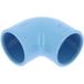 Coude 90° PVC Bleu Femelle-femelle Ø40 pour air comprimé