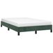 Maison Exclusive - Cadre de lit sans matelas, vert foncé, 120x190 cm, velours