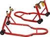 Support moteur pour deux moteurs - Support de montage et d'entretien combinable - Support de moto - Jeu avant et arrière avec une capacité de charge jusqu'à 200 kg - Acier - Convient pour garage, atelier et extérieur, idéal pour les travaux d'entretien