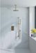 Fortifura Calvi Inbouw Regendoucheset - Thermostatisch - Messing Geborsteld