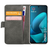 Mobilize PU-Leer Book Case Zwart Motorola Moto G57