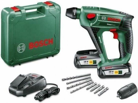 Bosch Uneo Maxx Accu boorhamer - 18V - 2x Accu's - Incl. Koffer