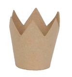 Décopatch AC880Cpack - Lot de 5 supports en papier mâché 8x8x8 cm, Coupelle couronne