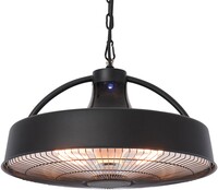 - Sunred hangende retro terrasverwarmmer zwart rsh17