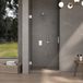 FortiFura Galeria Douchedeur - 80x200cm - Helder Veiligheidsglas - Geborsteld RVS