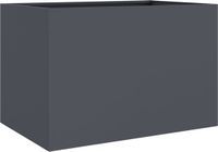 vidaXL Plantenbak - 62x47x46 cm - Staal - Antracietkleurig