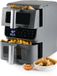 DOMO DO550FR Dubbele Airfryer XX - Heteluchtfriteuse - 3,5 + 6,5 L – 2500 W - Grijs