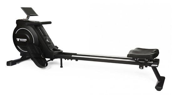 Rockerz fitness Rockerz Roeitrainer - Roeimachine met App & Bluetooth - Magnetisch Roeiapparaat met 32 Weerstandsniveaus - Extra Lange Rail