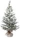Everlands Decoris Kunstkerstboom mini met sneeuw in jute zak ø50xh100cm