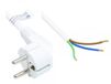 Alcasa P0185-W020 electriciteitssnoer Wit 2 m Netstekker type E+F