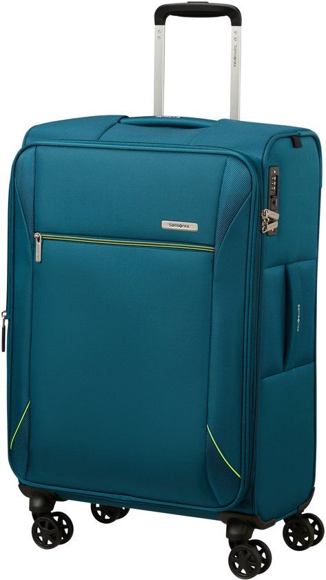 Samsonite Base Breeze spinner 67/24 uitbreidbaar koffer petrol