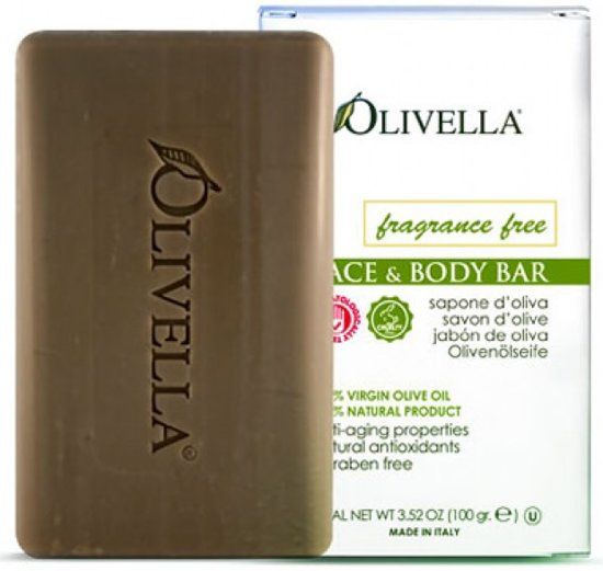 Olivella Olijfzeep zonder geur 4 stuks olijfoliezeep van 100gram