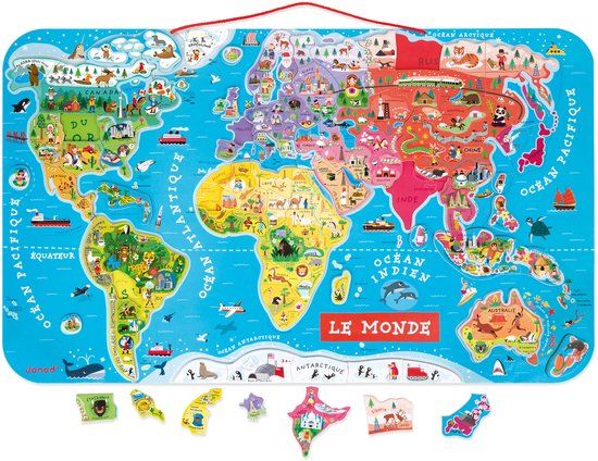 Janod Puzzel Magneet Wereld
