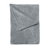 Homemania 14979 Centere-Plaid deken, voor sofa, bed, slaapkamer, grijs, microvezel, 120 x 160 cm
