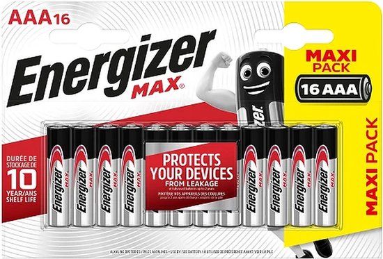 Energizer Max AAA 16 stuks