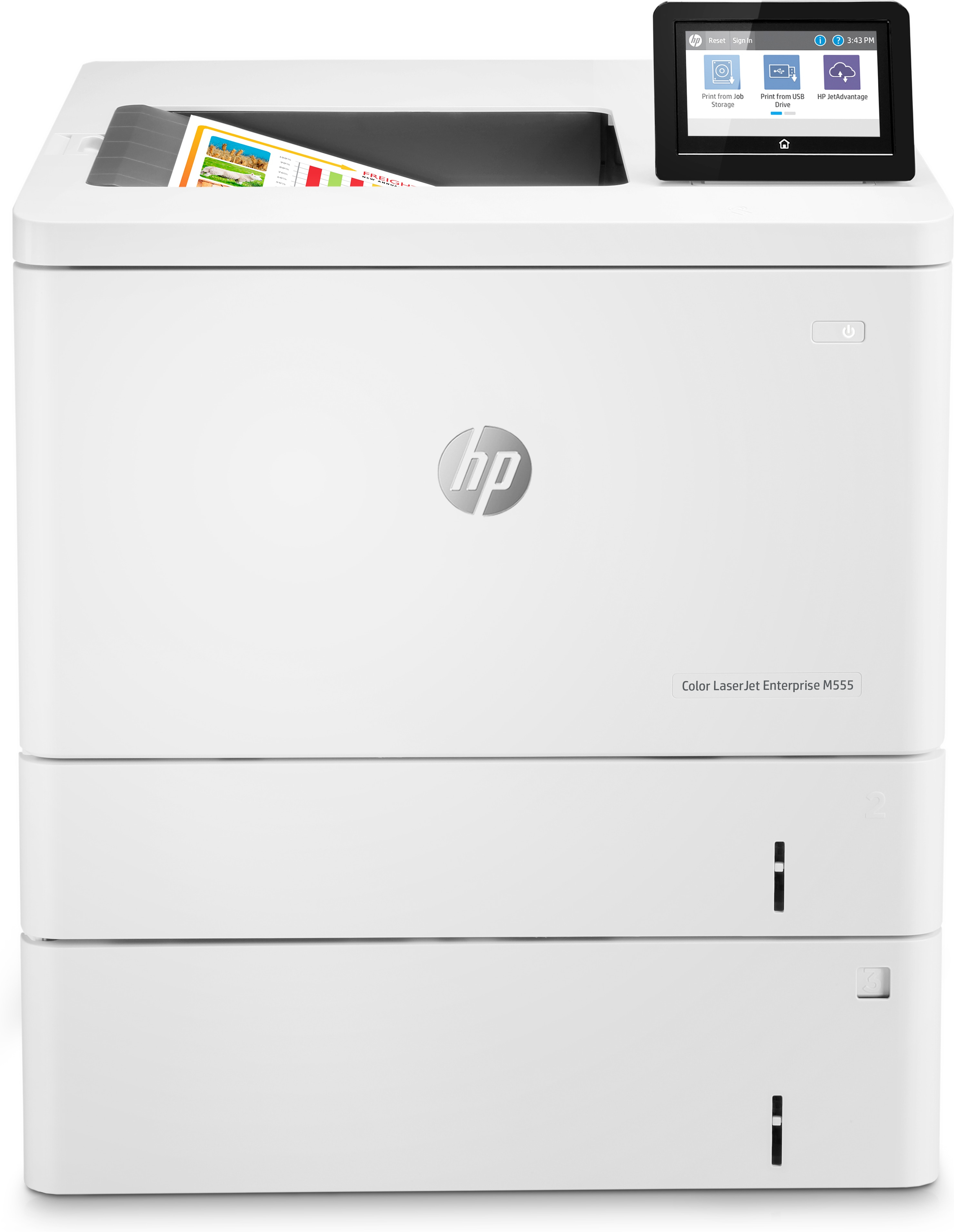 HP HP Color LaserJet Enterprise M555x, Color, Printer voor Print, Dubbelzijdig printen