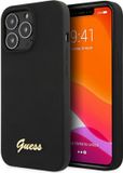 Guess Silicone Retro Back Case for Apple iPhone 13 Pro Max - Black