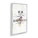 Disney 100 spieraamafbeelding in echte houten lijst - Mickey Be Kind - grootte 40 x 60 cm - kinderkamer, canvasfoto, muurschildering