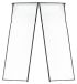 KIK KX6127 Moustiquaire pour portes avec aimants, 160 x 230 cm, noir