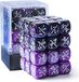 Bol dés à jouer - jetons dés - jeux de cartes - positif négatif - 12mm - violet noir