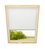 Fart Produkt time4blinds - Dakraam Rolgordijn - Breedte 775mm, Hoogte 1160mm - Compatibel met Velux, Compatibel met Fakro - Verduisterend Rolgordijn, Thermisch Rolgordijn, Zonwering voor Dakramen - Wit