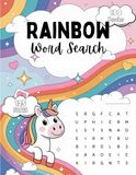 Rainbow Word Search for Girls Ages 6-8