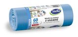 Stella 035151 Vuilniszakken met handgrepen voor het scheiden van oud papier papierafval, 60 liter, 14 stuks, blauw