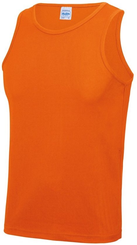 Awdis Sport hardloop singlet oranje voor heren - Heren sportkleding hemd/top oranje S 38/48