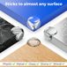 Bol 12 Pièces Protections d'angle - Silicone auto-adhésif Transparent Souple Rond 20mm x 30mm