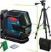 Bosch GLL 2-15 G Laser vert avec support LB 10 et trépied BT 150