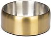 Designed by Lotte Noar Voerbak Hond - Eetbak/Drinkbak - Vaatwasserproof - Anti-slip - RVS - Goud - 470ml