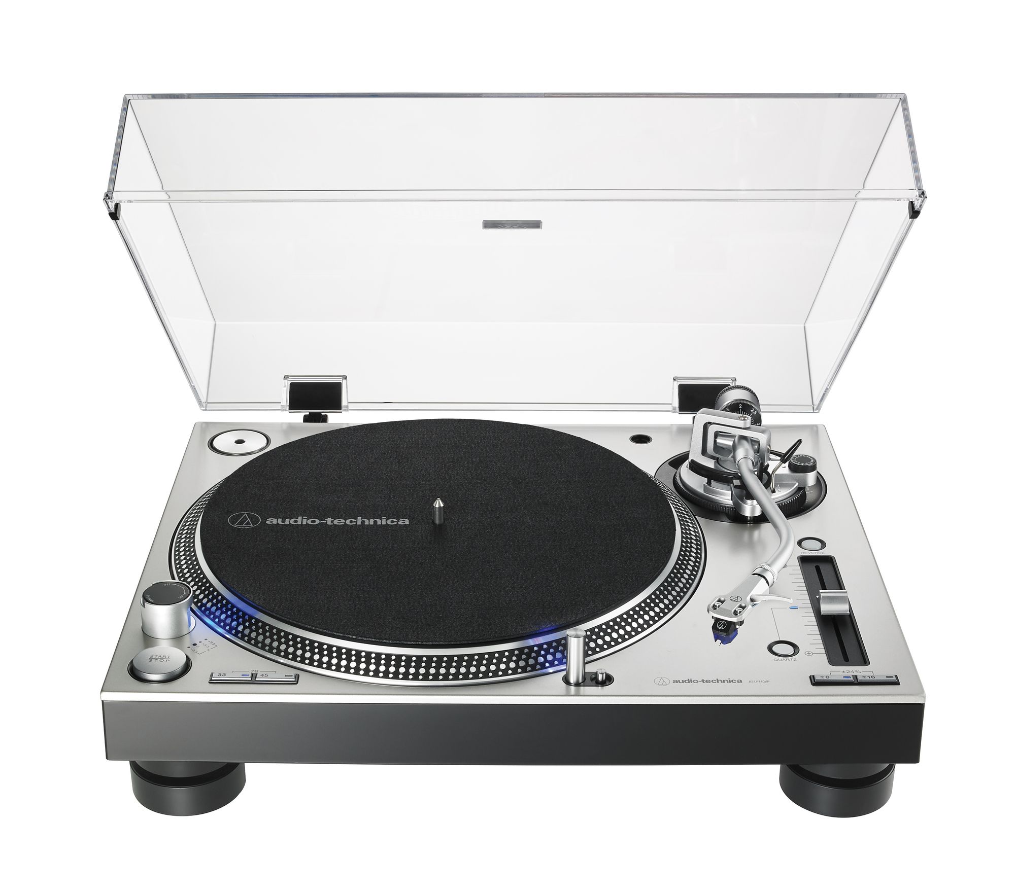 Audio-Technica AT-LP140XP Direct Drive DJ Turntable - Silver