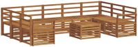 vidaXL - Acacia Houten Loungeset Bank 9-Zitter Naturel