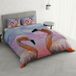 MB HOME ITALY "Goodnight" Dekbedovertrek Set, Flamingo, Dubbel