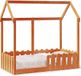 vidaXL Bedhuis - wasbruin - massief grenenhout - 70x140 cm