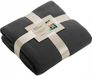 James & Nicholson Fleece deken donkergrijs 130 x 170 cm - Grijs