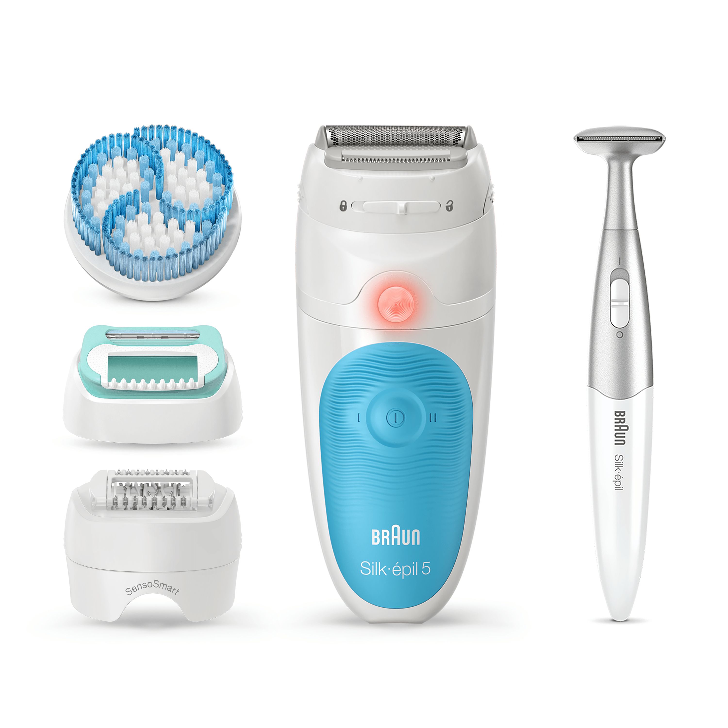 Braun Silk-épil 5, Epilator Voor Zachte Ontharing, met 5 extra’s, etui, Bikinistyler, 5-815