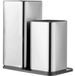 Bloc à couteaux - 2-en-1 pour couteaux et ciseaux - Système de rangement - Inox - Sans couteaux