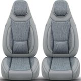 Bremer Sitzbezüge GmbH Premium Camper stoelhoezen voor Malibu C8 in Grau (2 losse stoelen)